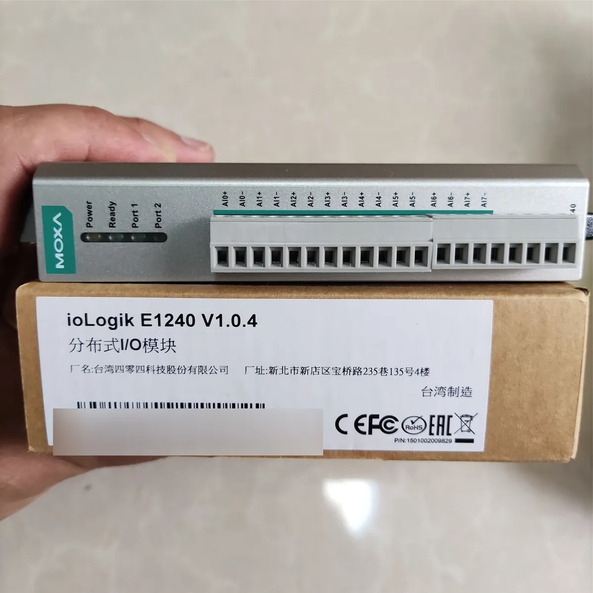Moxa ioLogik E1240 Ethernet Remote I/O with 2-port Ethernet switch