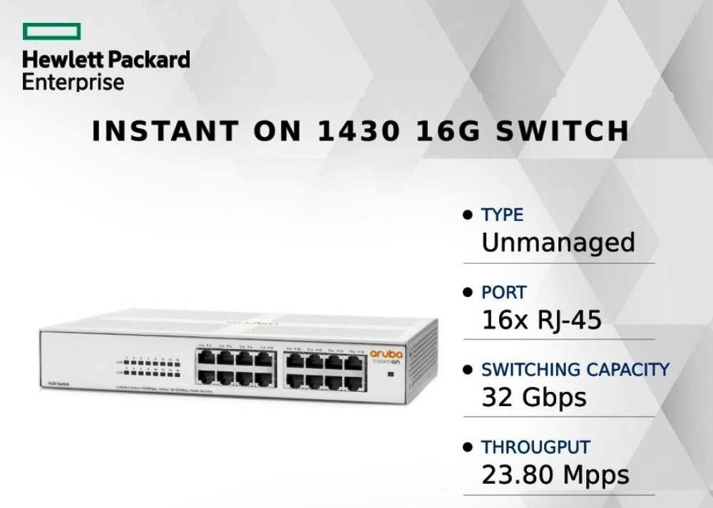 ARUBA INSTANT ON 1430 16G SWITCH (R8R47A)