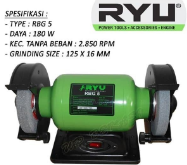 Mesin Gerinda Duduk 5 inch RYU / Bench Grinder RBG 5