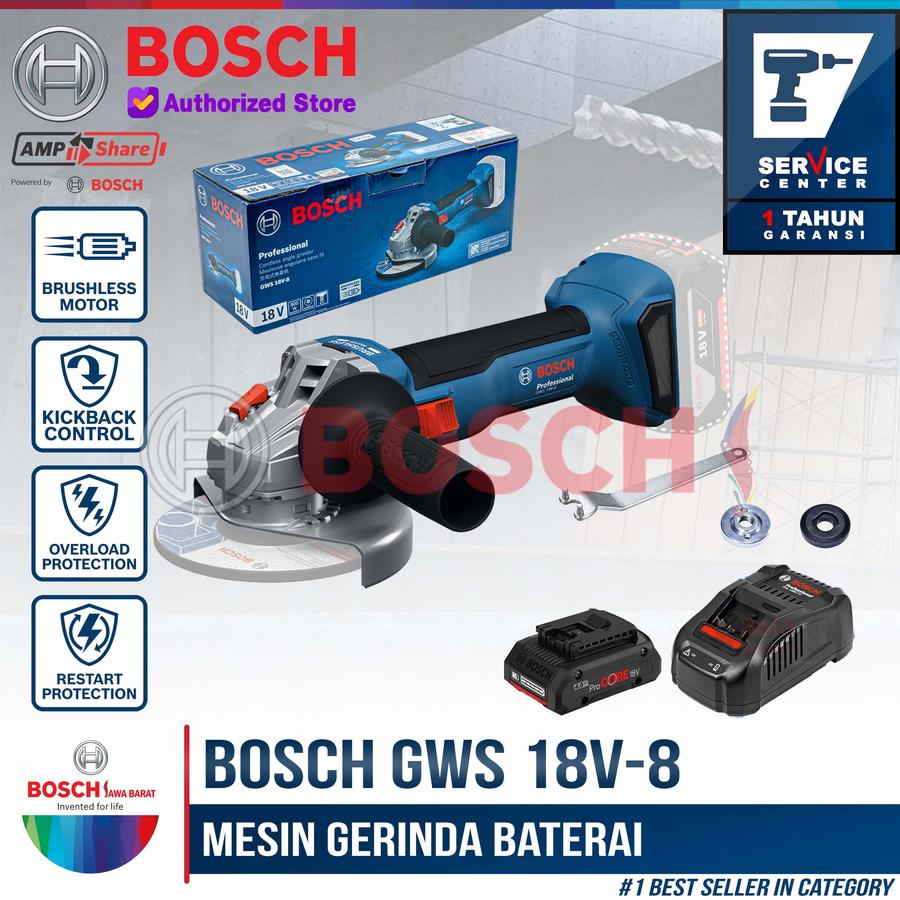 Bosch GWS 18V-8 paket battery