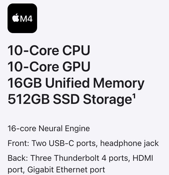 Mac Mini M4