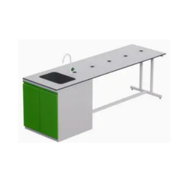 CLARITY Meja Tengah Praktek Lab / Laboratorium (Besi/Metal) + Washtafel  TKDN 44.97%