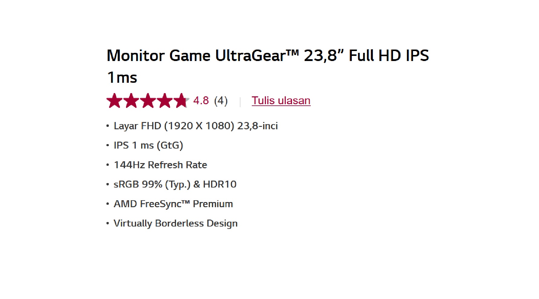 MONITOR LG24GN600