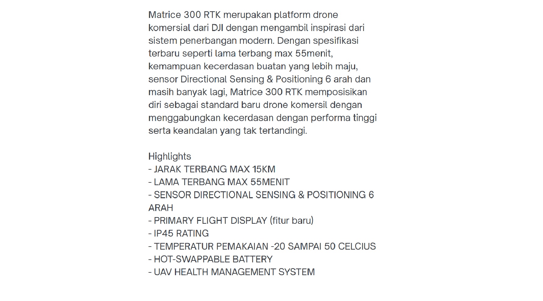 DJI Matrice M300 RTK