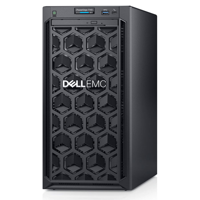 DELL PowerEdge T140 (Xeon E-2224, 8GB, 1TB SATA, DVDRW, No OS) Tower Server
