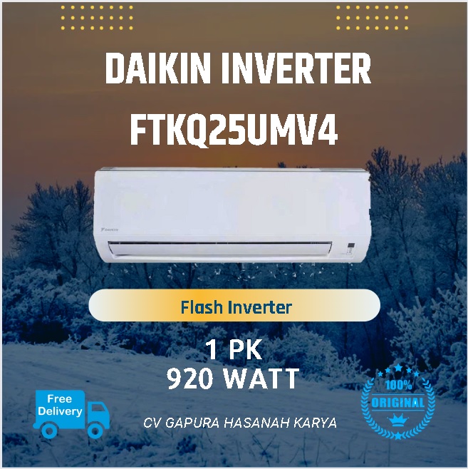 AC DAIKIN FLASH INVERTER 1PK FTKQ25UVM4