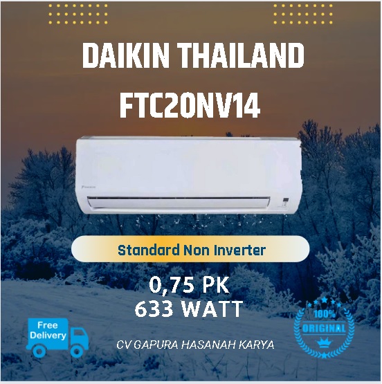 AC DAIKIN THAILAND 3/4 PK FTC20NV14