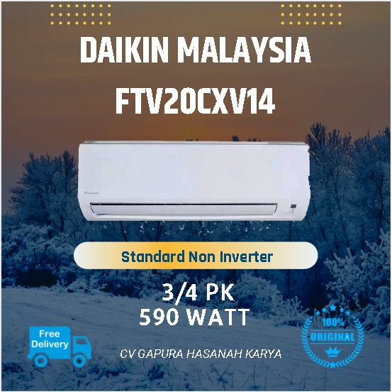 AC DAIKIN MALAYSIA 3/4 PK FTV20CXV14