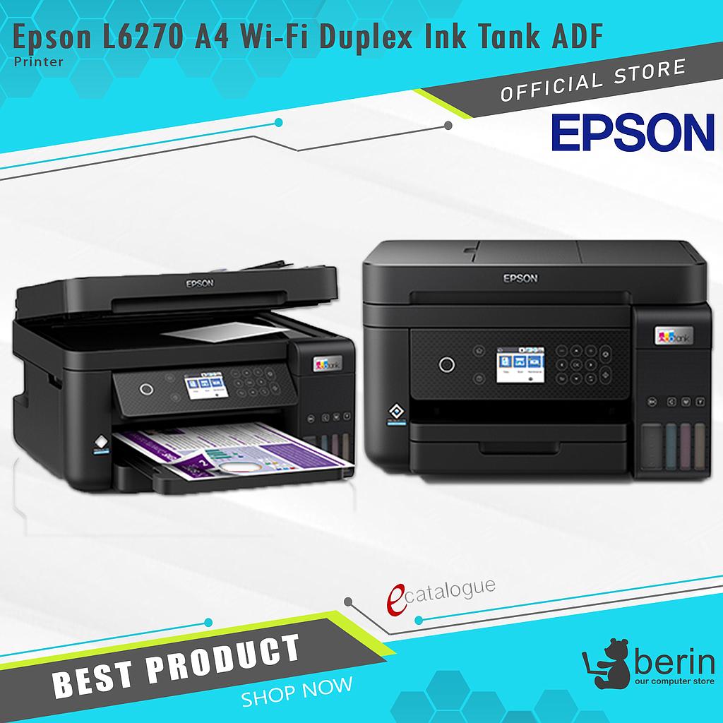 Printer Epson Ecotank L6270 A4 Wi-Fi Duplex All-In-One Ink Tank Printer With ADF