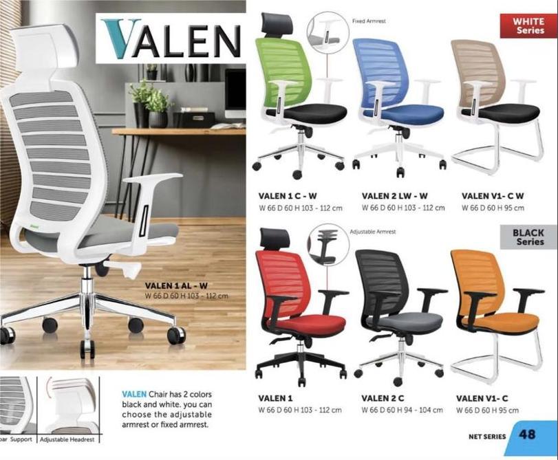 Kursi Kantor Staff Donati Valen 2 LW-W TKDN 62.13%