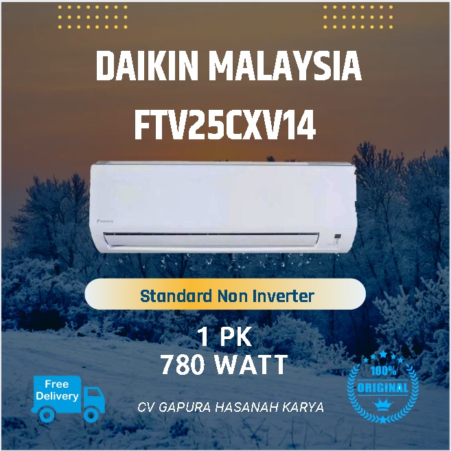 AC DAIKIN 1 PK MALAYSIA FTV25CXV14