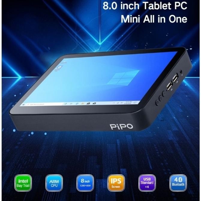 New Pipo X2 Mini PC Intel Quadcore 8&quot; Touchscreen Aio Wifi Hdmi