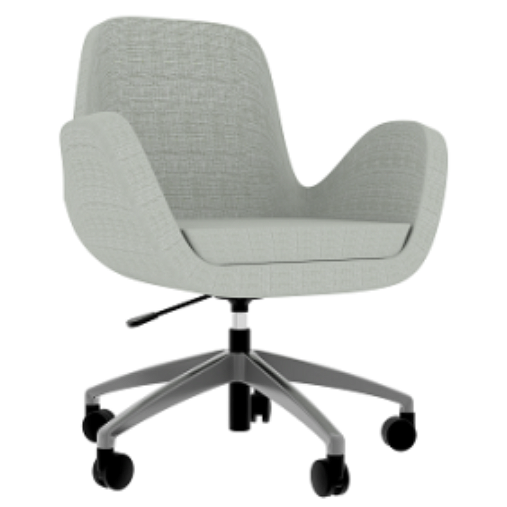 INDOVICKERS Swan Swivel Arm Chair