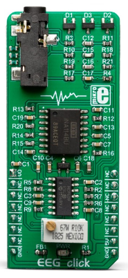 EEG Click Merk MIKROE (MIKRO ELEKTRONIKA) - MIKROE3359