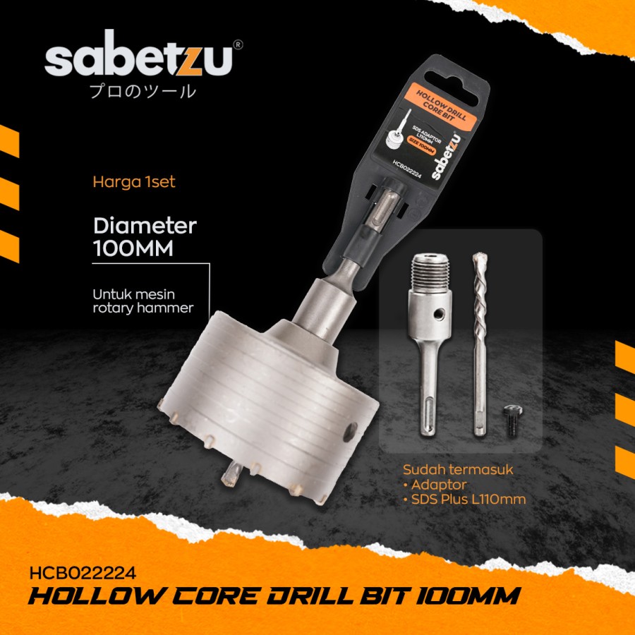 Core Drill dengan mata Bor 100mm