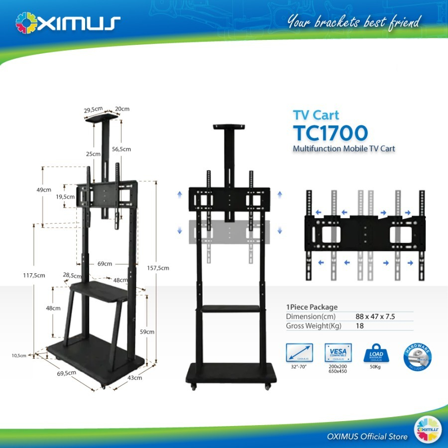 Bracket TV Beroda TC1700