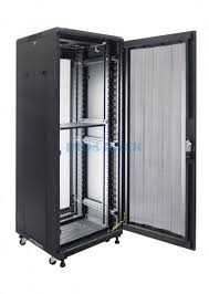 Rak perangkat komputer 19U Close Rack INDORACK Perforated Door Rak Server 42U Depth 600mm IR6042P