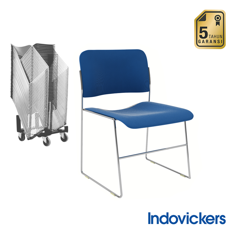 INDOVICKERS David Rowland Chair 40/4 Fabric - Chrome