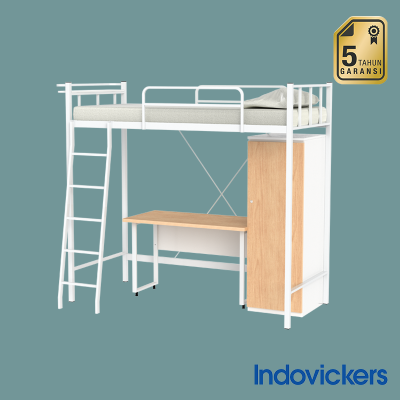 INDOVICKERS AXSEN Bunked Bed Single Loft