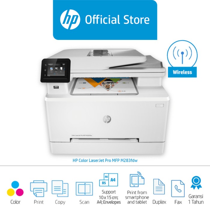 HP Color LaserJet Pro M283fdw Multi function