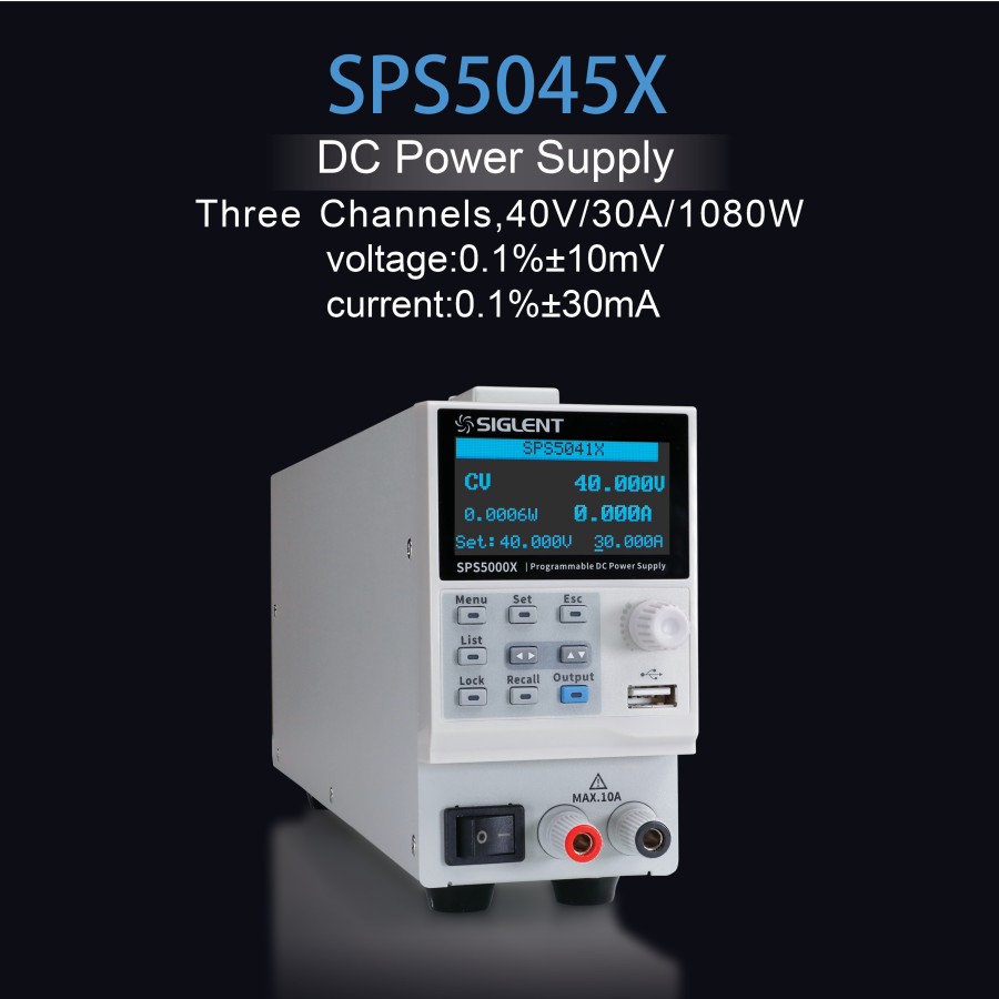 WIDE RANGE PROGRAMMABLE SWITCHING DC POWER SUPPLY SIGLENT SPS5045X (A-92)