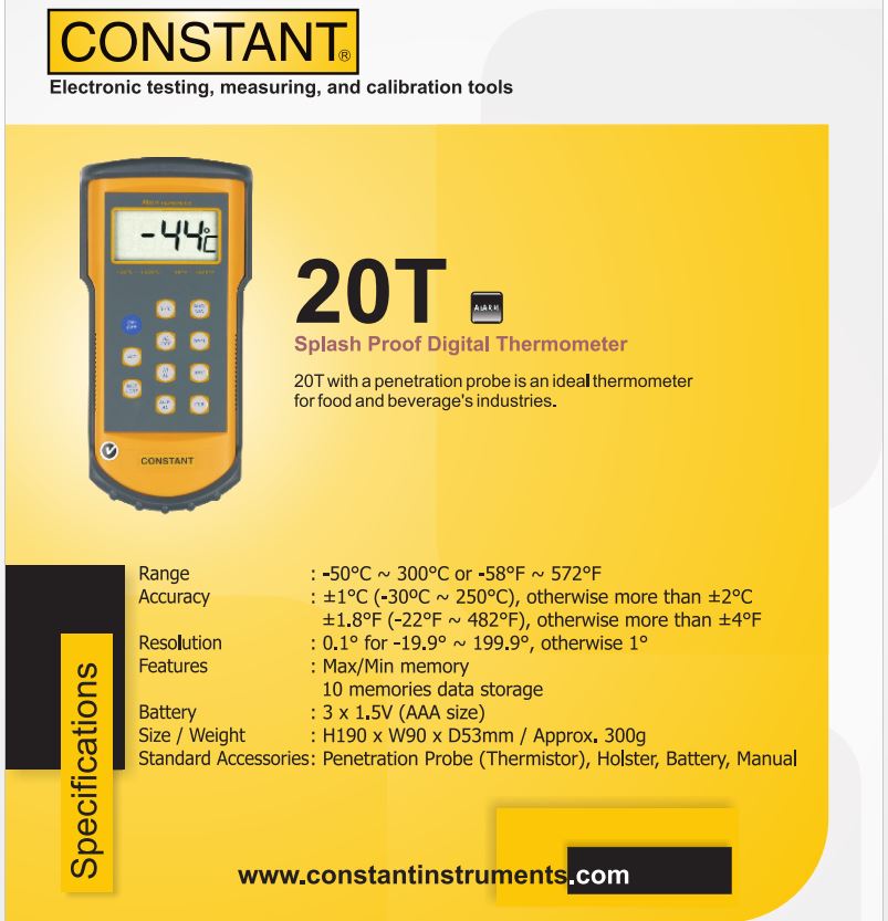 Thermometer CONSTANT 20T(A-78)