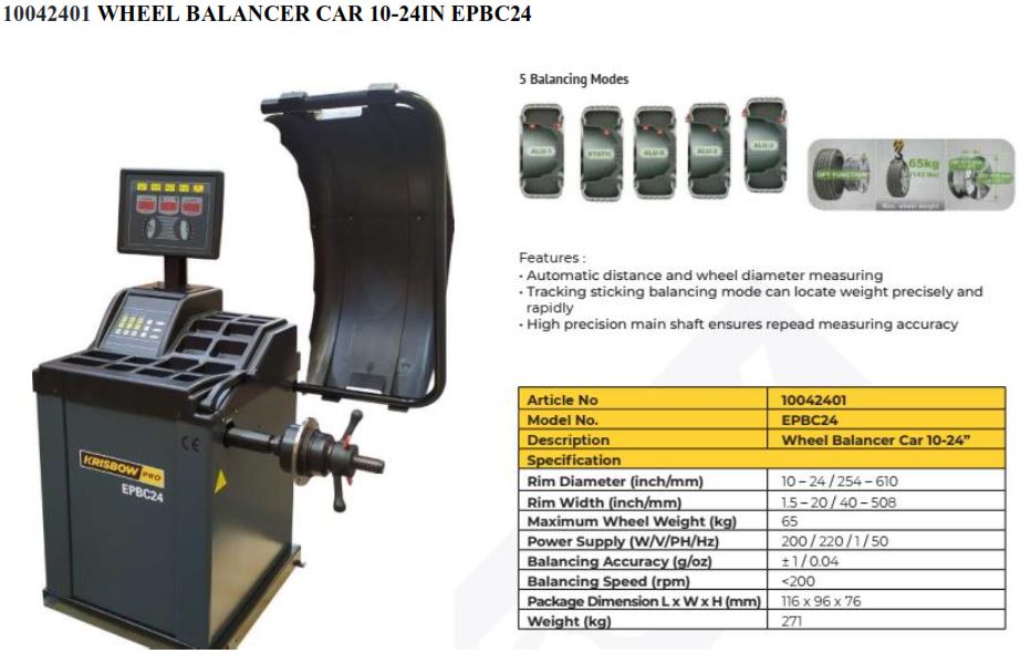 KRISBOW WHEEL BALANCER (N-232)