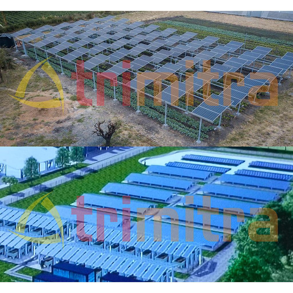 Sistem Agrivoltaic dan Ground Mounted PV 300kWp