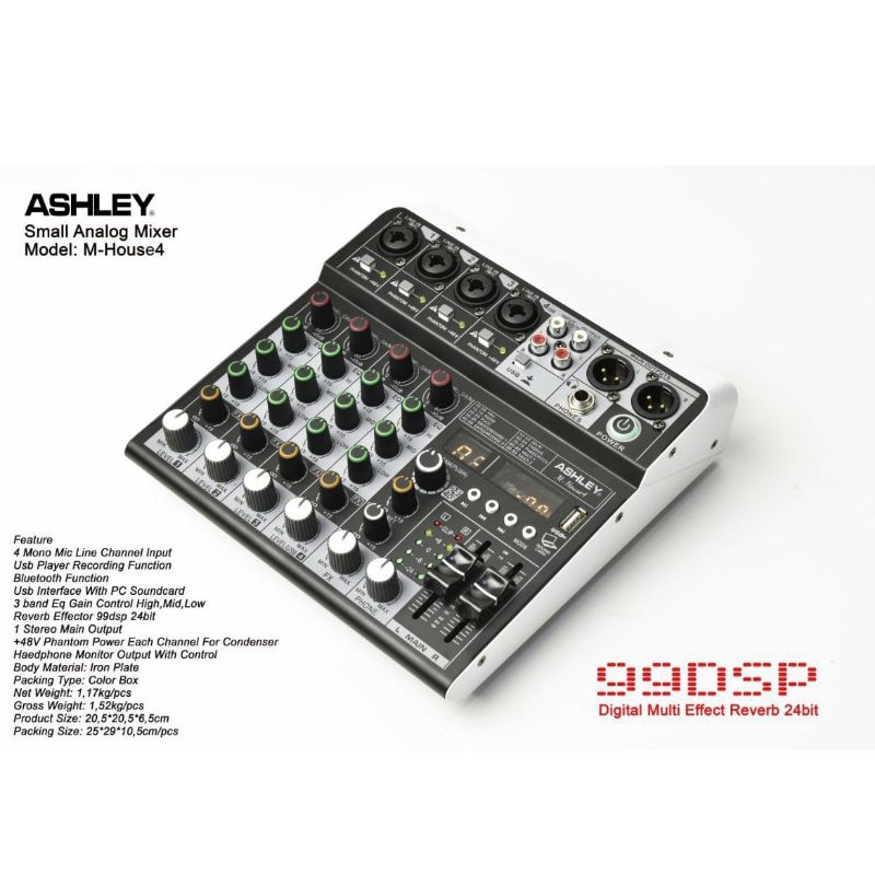 ASHLEY M-House4 Mixer 4 Channel