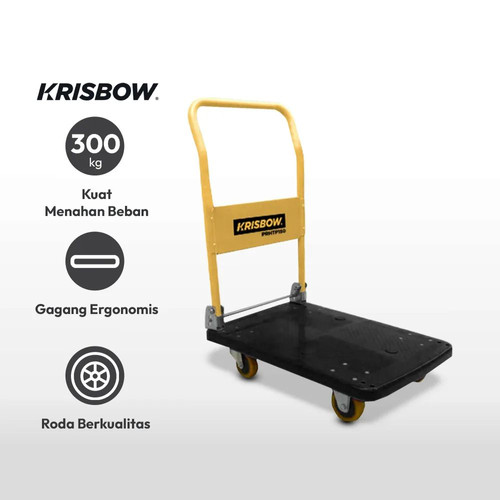 KRISBOW Troli Barang Roda Polyurethane 300 Kg