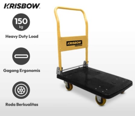 KRISBOW Troli Barang Roda Polyurethane 150 Kg