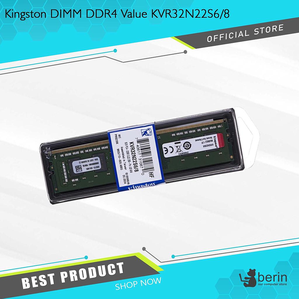 Kingston DIMM DDR4 Value KVR32N22S6/8