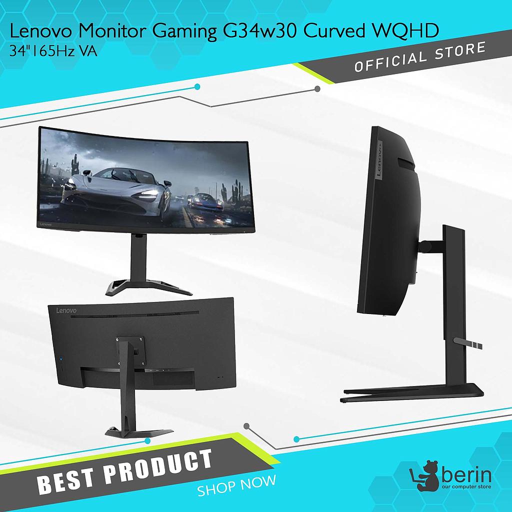 Lenovo Monitor Gaming G34w30 Curved WQHD 34&quot;165Hz VA