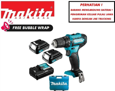 Bor MAKITA DF333 DWYE Bor Cordless Drill Baterai Tangan Charger Cas Mesin