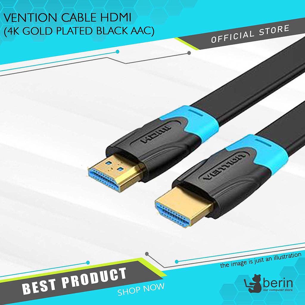 VENTION CABLE HDMI  (4K GOLD PLATED BLACK 5M ACC)