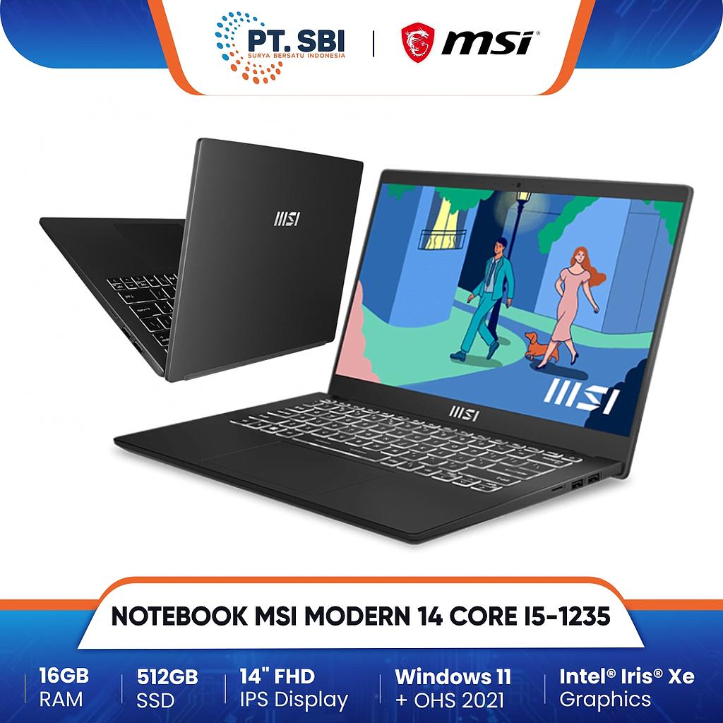 NOTEBOOK MSI MODERN 14 BLACK - C12MO.1286