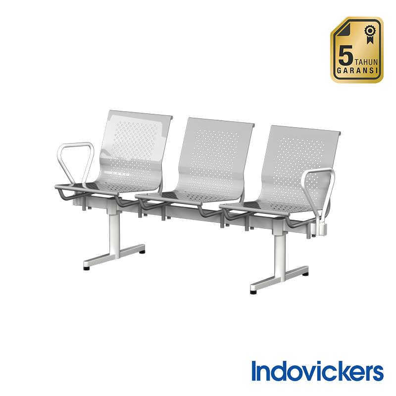 INDOVICKERS Canno Waiting Seater 3 Seats with arm rest