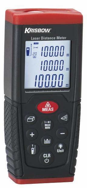Krisbow Laser Distance Meter 100 M Compact (Non-TKDN)