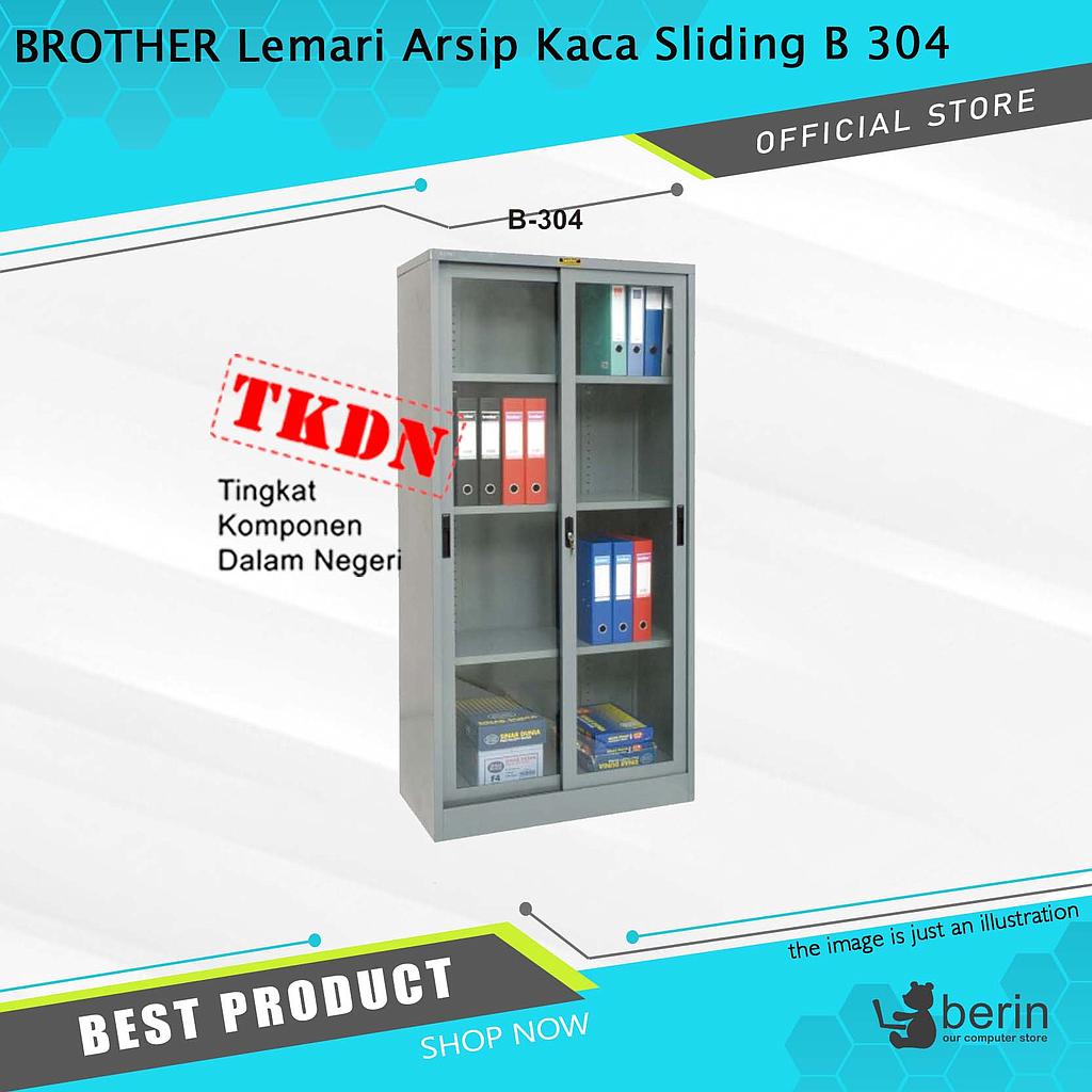 BROTHER Lemari Arsip Kaca Sliding B 304 | TKDN BROTHER Lemari Arsip Kaca Sliding B 304 | TKDN 59.50%