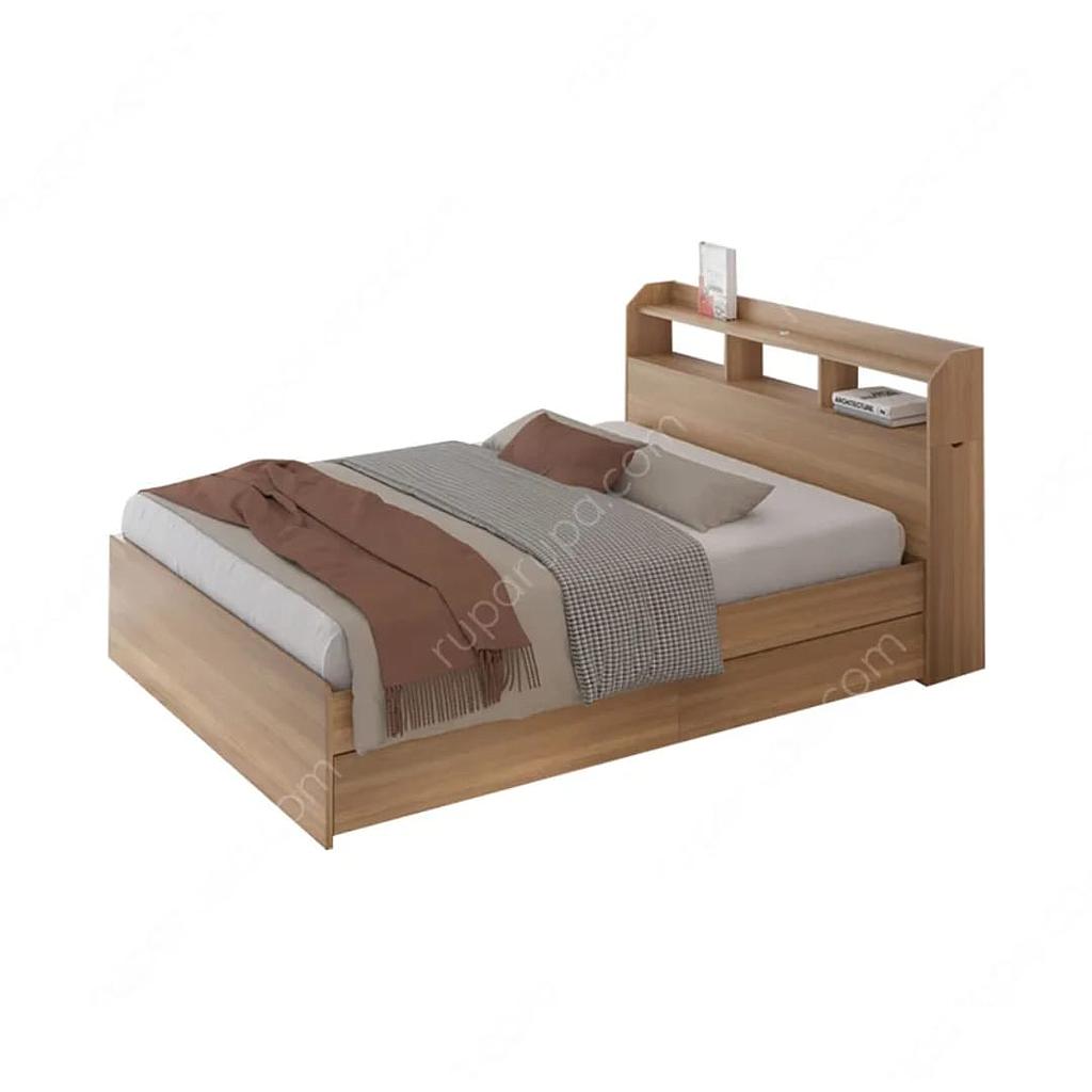 INFORMA 160x200 Cm Celine Tempat Tidur - Putih Oak | Non TKDN