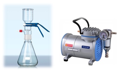 Filtration Apparatus 1 Liter with Vacuum Pump Rocker 300