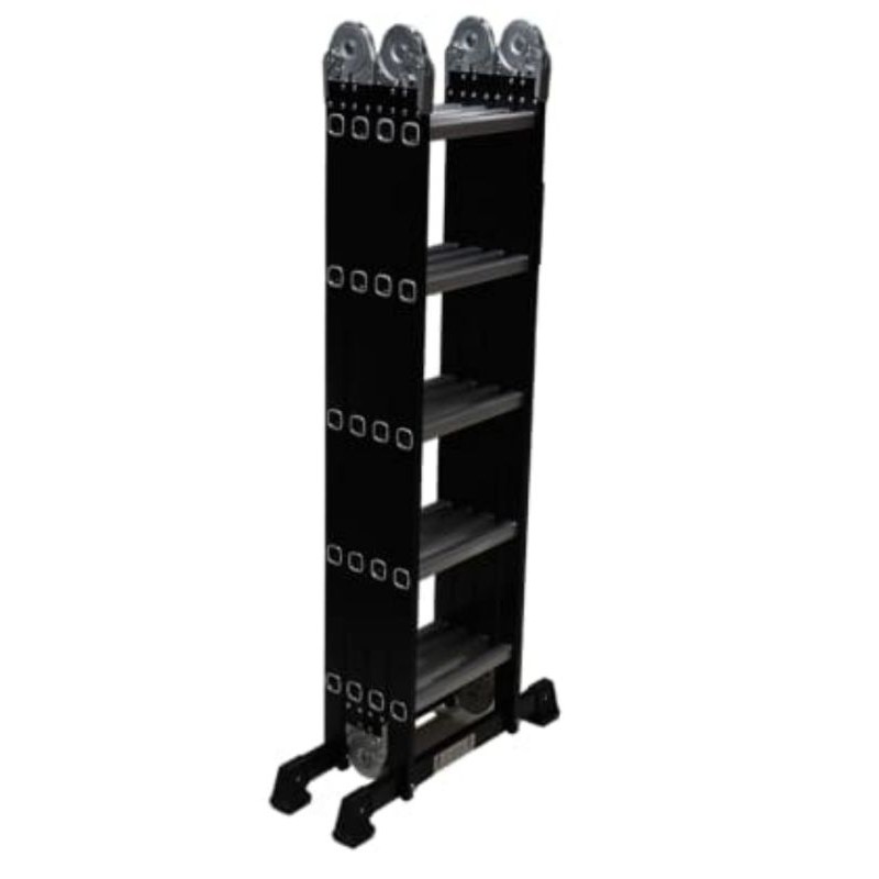 Krisbow 5 Mtr Tangga Lipat Aluminium Multifungsi 4x5 Step - Hitam (Non TKDN)