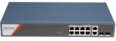 Switch 8 Port PoE Hikvision DS-3E8512HP-SI-8P2T2F1S