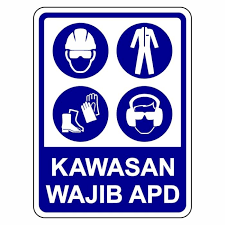 Sign Acrylic Area Wajib APD 40x30cm Custom| Non TKDN