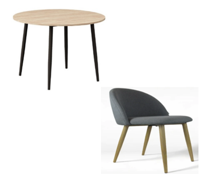 CLARITY Meja Makan set 4 orang TKDN 63.71%