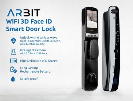 ARBIT Wifi 3D Face ID Smart Home Door Lock | Non TKDN