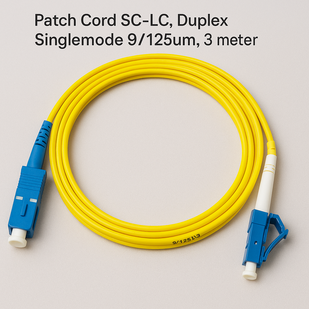 Patch Cord SC-LC, Duplex Singlemode 9/125um, 3 meter