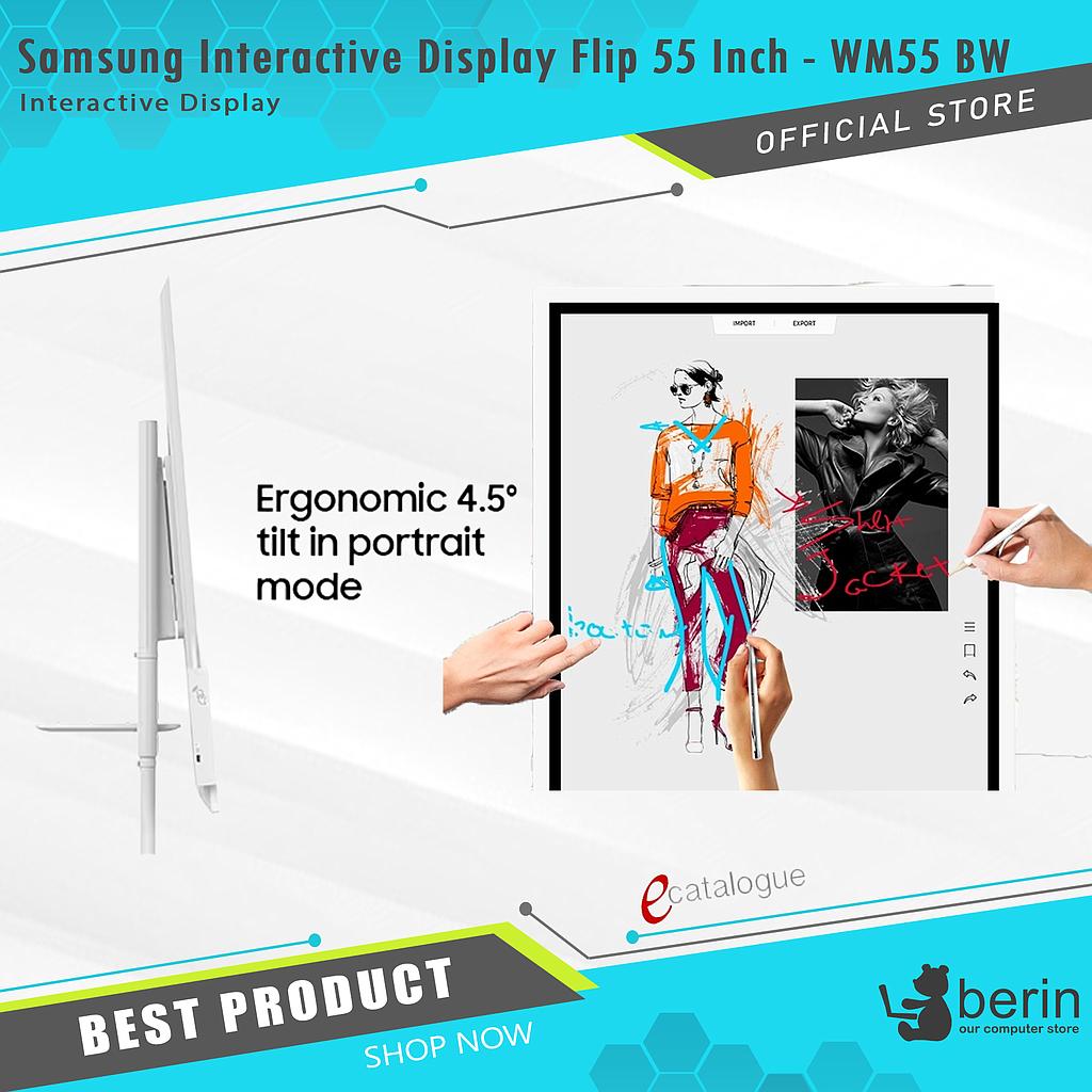 Samsung Interactive Display Flip 55 Inch - WM55 BW (N-36)