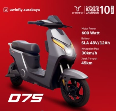 Sepeda Listrik Uwinfly D75