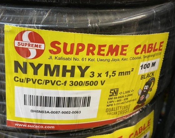 SUPREME Kabel NYMHY 3 x 1,5 mm2 | TKDN 93,93%